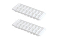 Classic Kitch Ice Tray hassle-free Release White Ice Cube Trays, 16