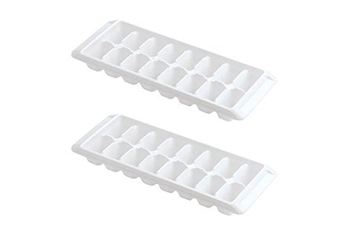 Classic Kitch Ice Tray hassle-free Release White Ice Cube Trays, 16