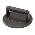 luxury Cuisinart 6.5" Cast Iron Smashed Burger Press, Round Flat Edge