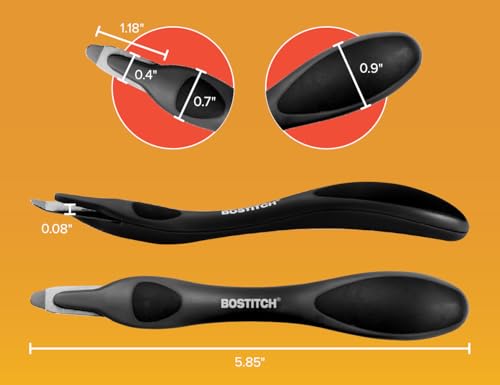Classic Bostitch Office Professional Push Style convenient Staple Remover, Black, 3-Pack Set