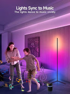 Modern Tyute Corner Floor Lamp, RGB LED Corner Essentials