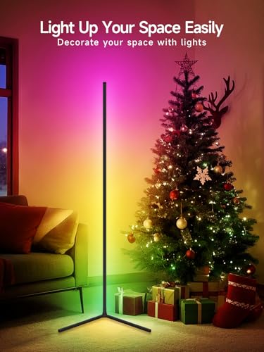 Modern Tyute Corner Floor Lamp, RGB LED Corner Essentials