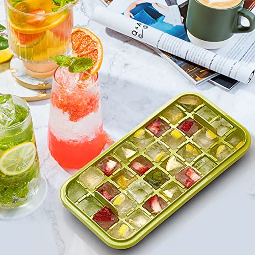 Eco-Friendly Ice Cube Tray with Lid and Bin, 2 Collection