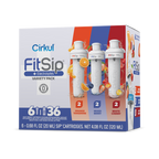 Natural Fruit Flavored FitSip 6-Pack Variety Pack HE3H - Sugar-Free Fruit Flavor Cartridge Refill - Default Title