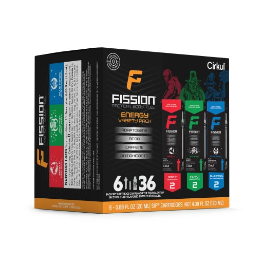 Vitamin-Infused Fission 6-Pack Variety Pack 97EI - Vitamin-Infused Natural Refreshing Flavor Core Detail