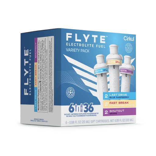 Zero-Calorie Flyte 6-Pack Variety Pack MMZB - Vitamin-Infused Natural Refreshing Flavor Core Detail