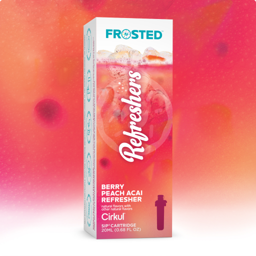 Refreshing Electrolyte Frosted Berry Peach Acai Refresher 6837 - Vitamin-Infused Natural Refreshing Flavor Core - Default Title