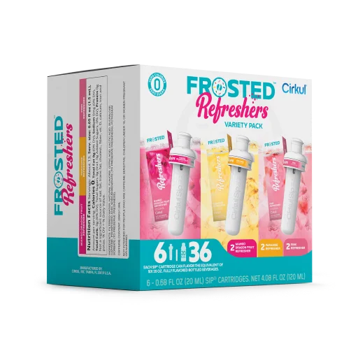Vitamin-Infused Frosted Refreshers 6-Pack Variety Pack 1367 - Vitamin-Infused Natural Refreshing Flavor Core Detail