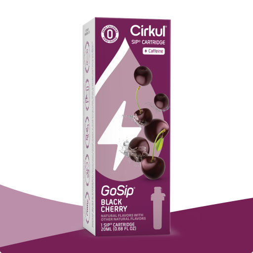 Refreshing Electrolyte GoSip Black Cherry 7X64 - Zero-Calorie Multi-Flavor Sip Pods for Water Bottle - Default Title