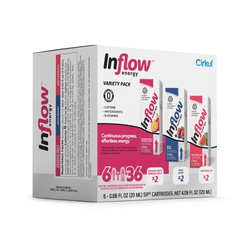 Zero-Calorie Inflow Energy 6-Pack Variety Pack VCUW - Zero-Calorie Multi-Flavor Sip Pods for Water Bottle Detail