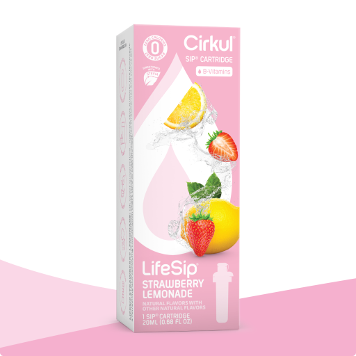 Natural Fruit Flavored LifeSip Strawberry Lemonade (Stevia) QJJ2 - Zero-Calorie Multi-Flavor Sip Pods for Water Bottle - Default Title